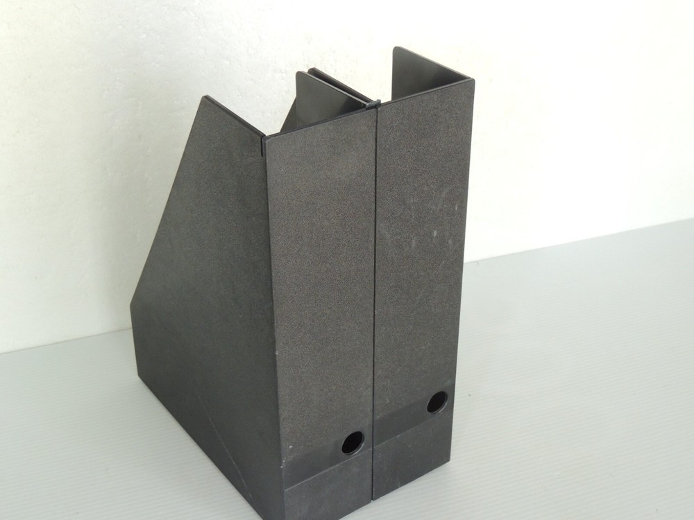 Plastic Desk Organizer - Magazine Rack, Black, 2-PackBY THE CLASSIFIER