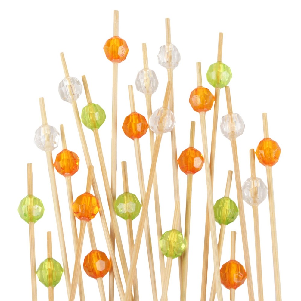 5.9" Decorative Diamond End Pick Skewers