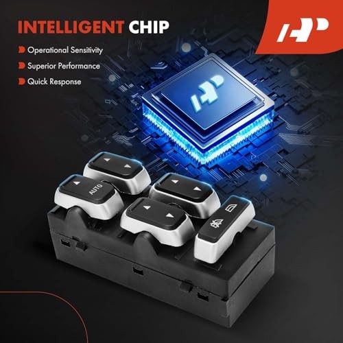 Front Left Driver Side Master Power Window Switch Compatible with Lincoln