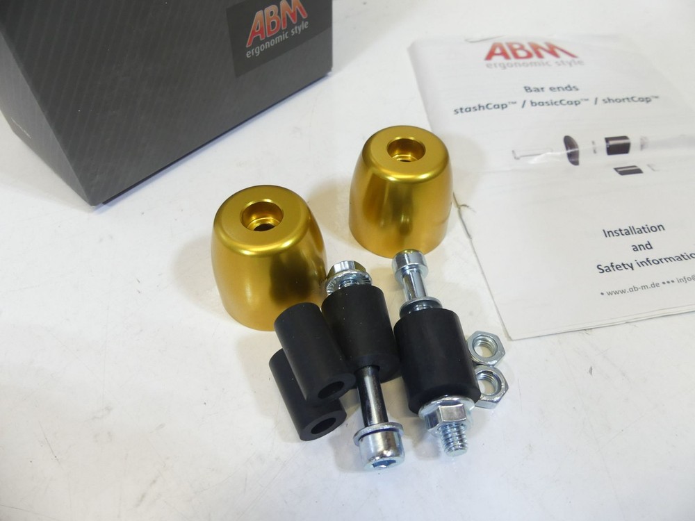 ABM StashCap Handlebar Weight Gold Anodized M01715