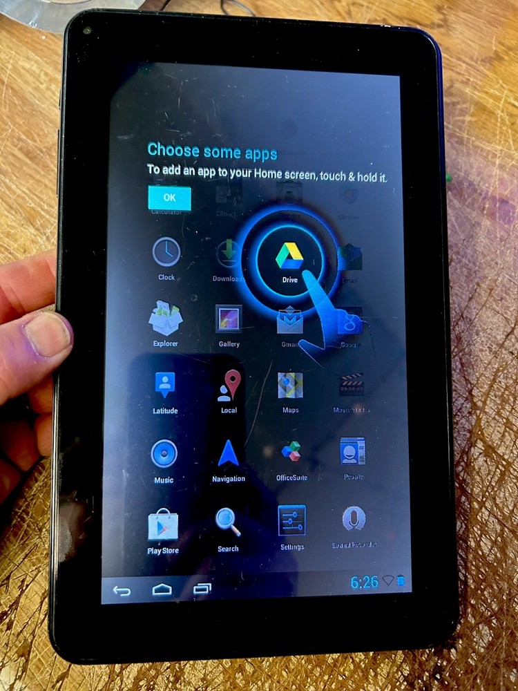 DOPO M975 9" Multi-Touch Screen Table Tablet Powers Up