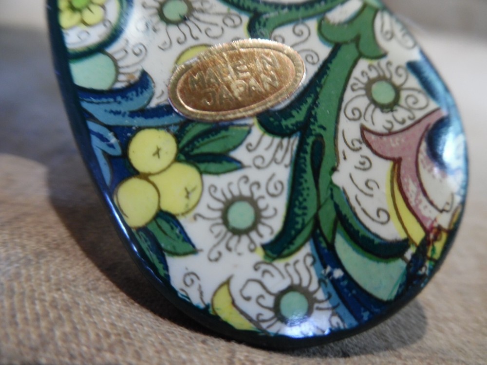Old Lacquered Pocket Hand Mirror Japan