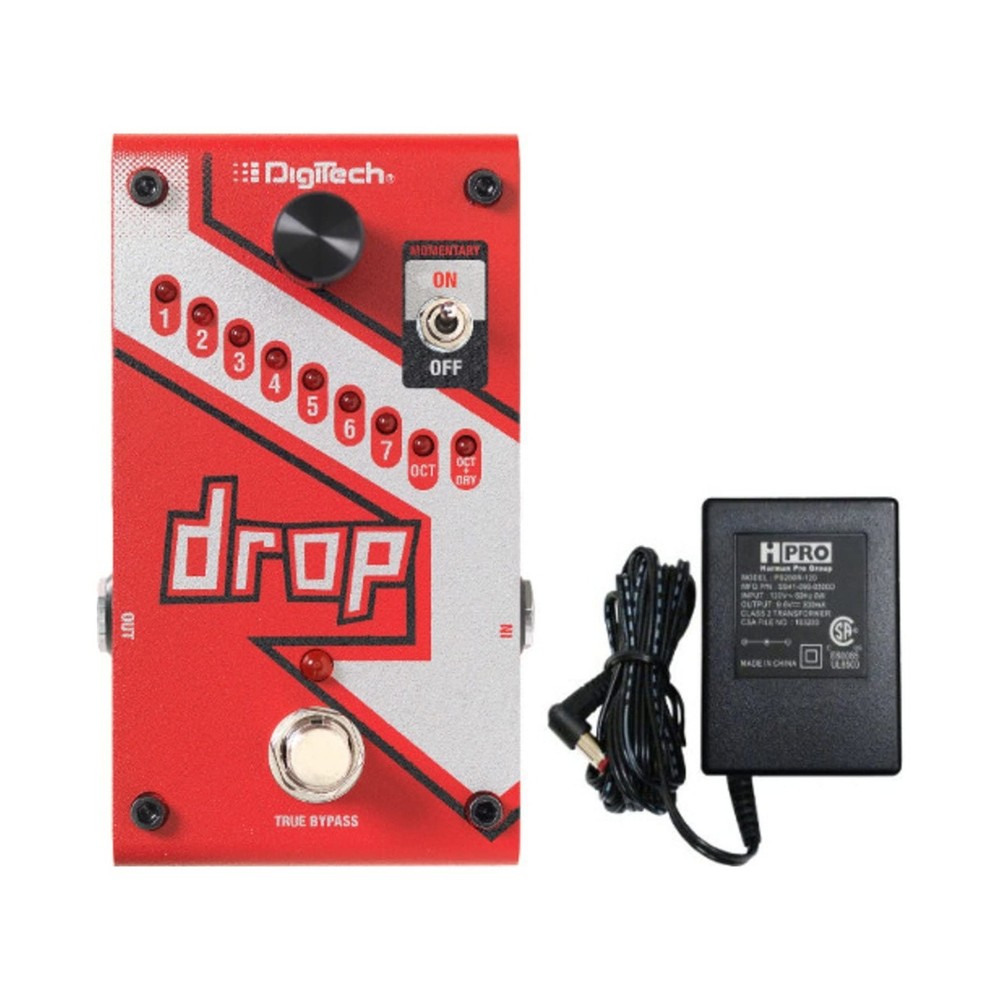 Digitech DROP Compact Polyphonic Drop Tune Pitch Shift Pedal with Momentary L...