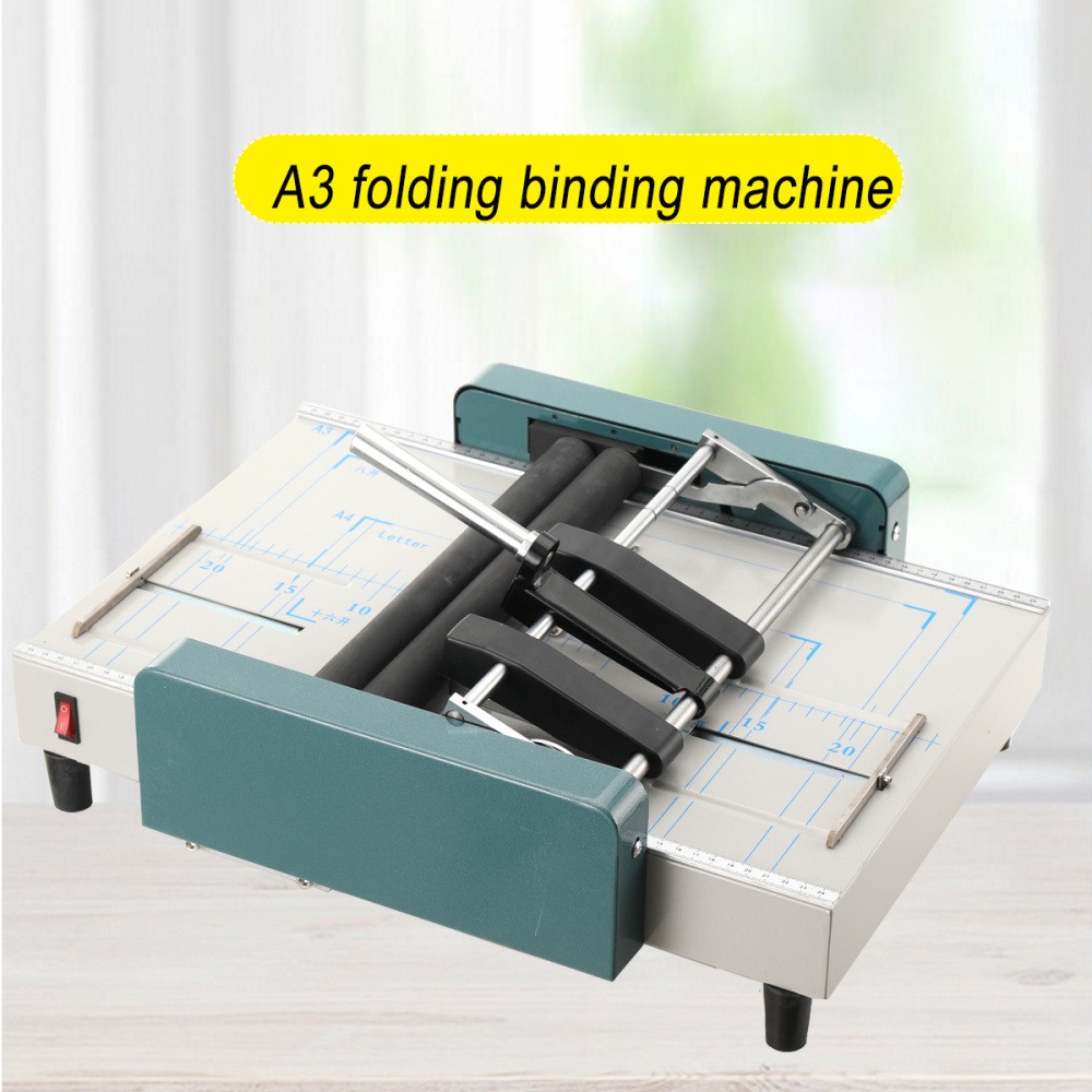 Automatic Booklet Maker Electric Binding Folding Machine Book Folding Machine US