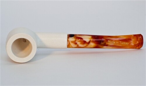 Standard Billiard Smooth Bent Meerschaum Pipes