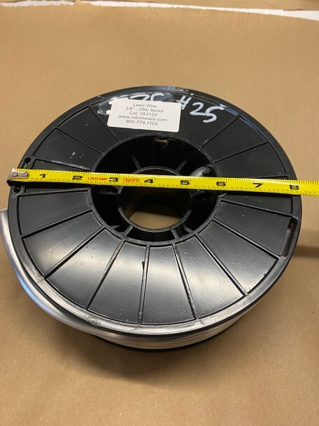25 Pound Lead Wire Spool - 3/8 inch Diameter (9.53 mm)