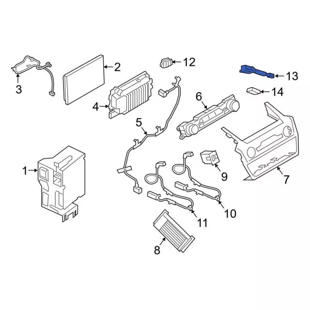 Genuine Ford Navigation Microphone JL7Z-19A391-B