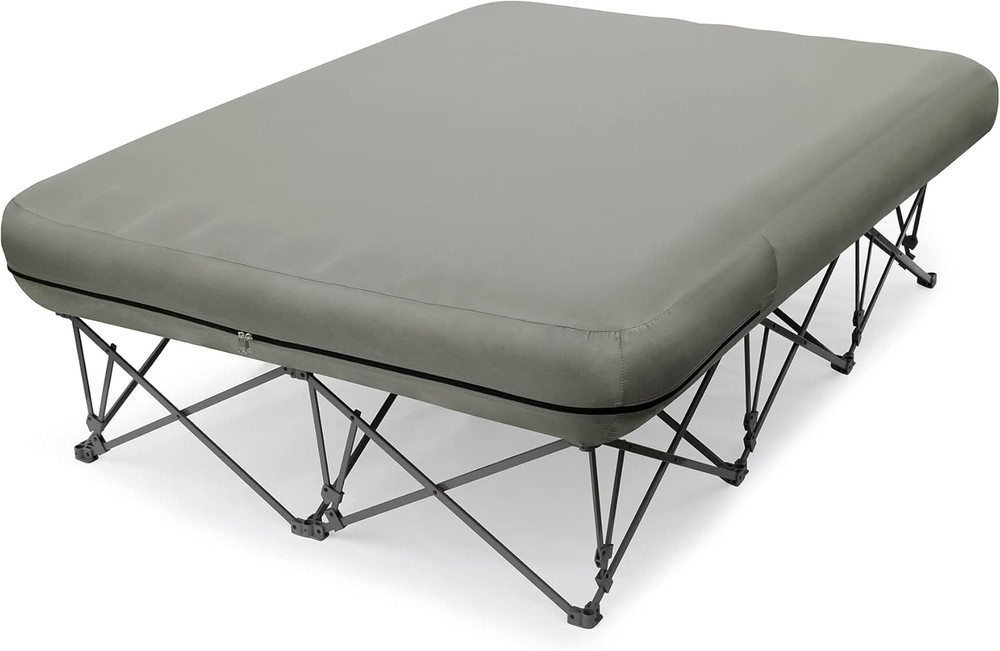 KAMPKEEPER Camping Cot,Camping Cots for Adults,Folding Camping Cot with Inflatab