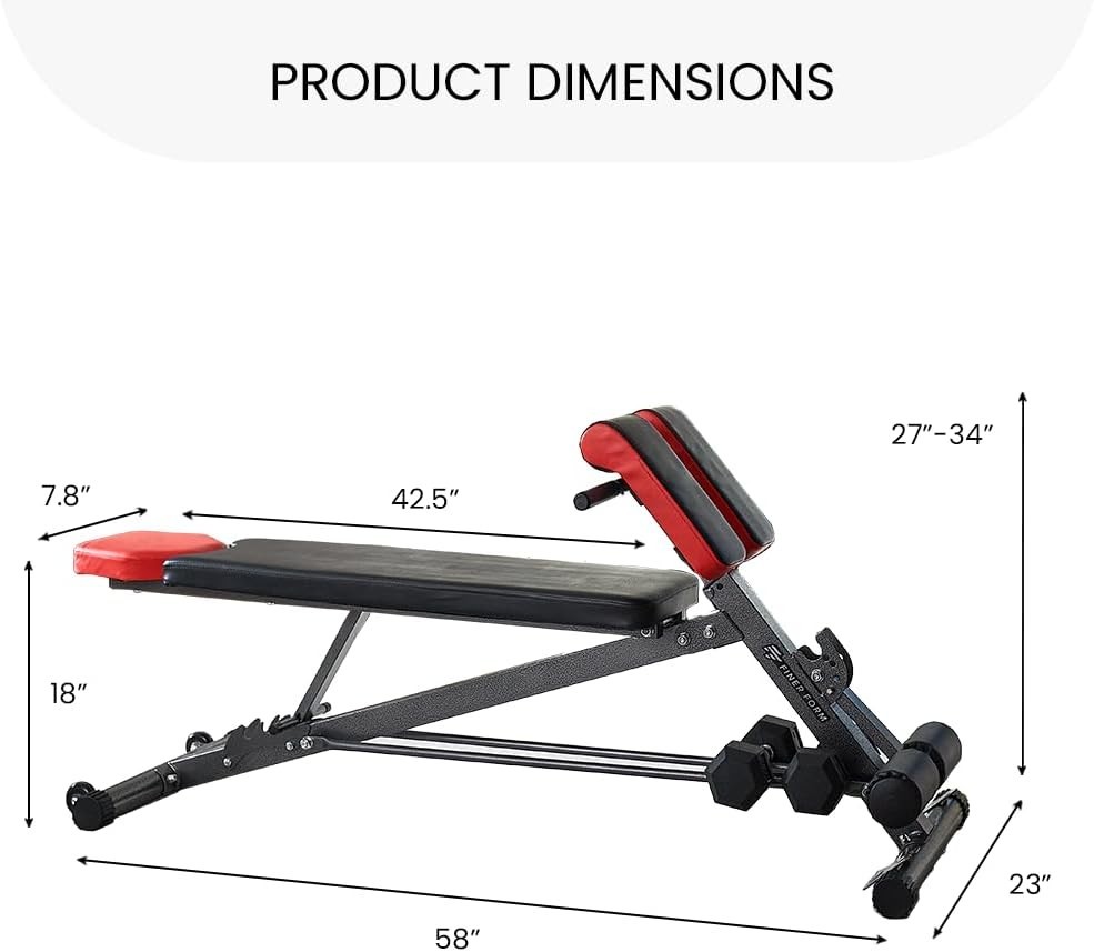 Multi-Functional Weight Bench for Full All-in-One Body Workout – Adjustable Work