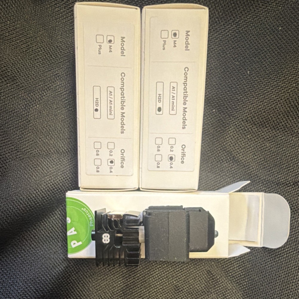 Phaetus 0.4mm Black Nozzle for A1, A1 mini, H2D 3D Printer Hotend Replacement