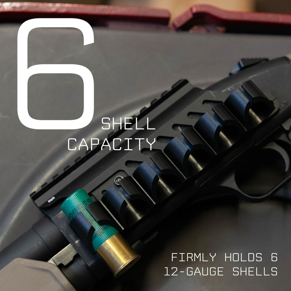 Side Saddle Shotgun Shell Holder V2 | Compatible with Mossberg 590/Shockwave Ser