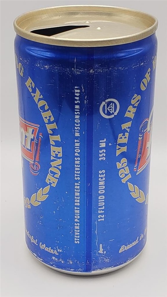 Vintage Point Special Beer Can Aluminum Pull Tab Top Opened Stevens Brewery