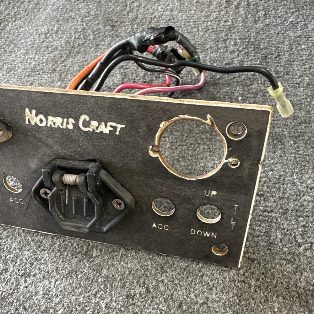 Norris Craft Bass Boat Front Bow Trolling Motor Switch Panel