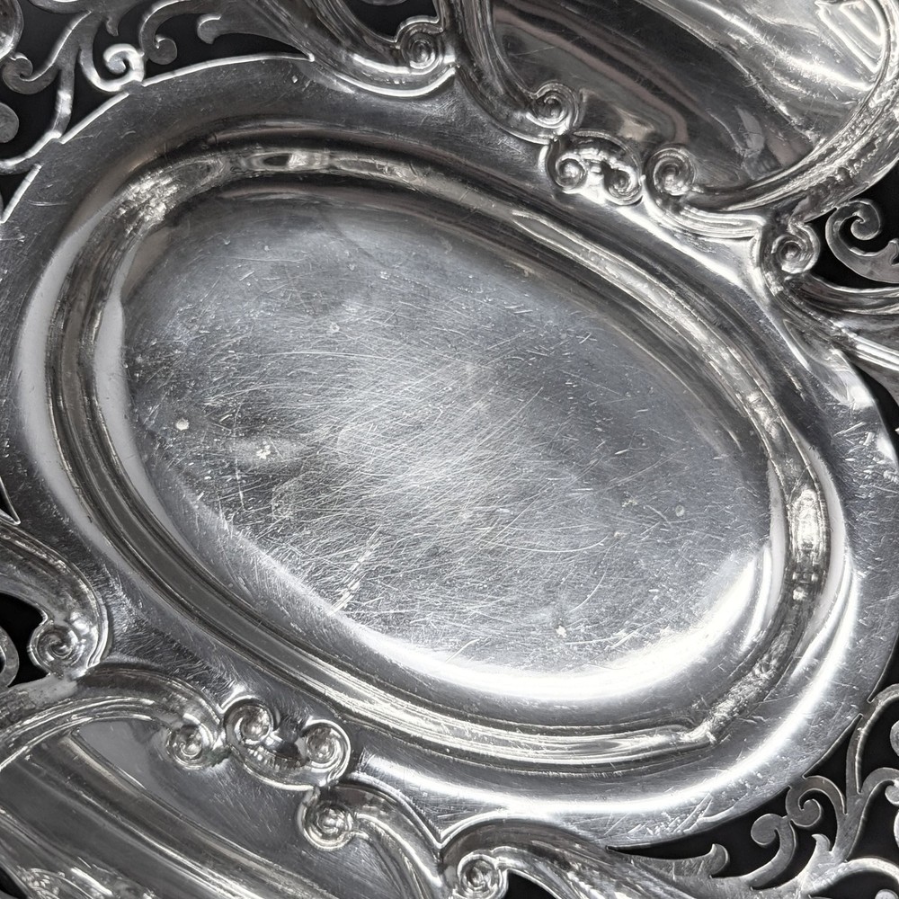 Howard & Co. Sterling Silver Victorian Monogrammed Bread Basket