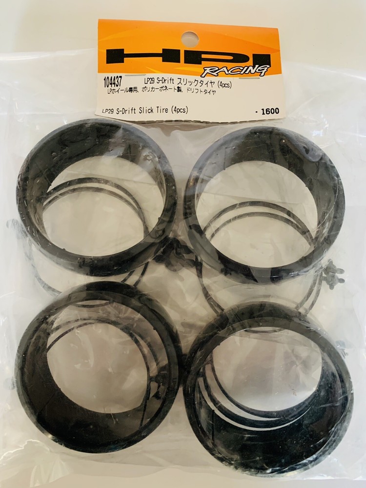 HPI DRIFT Tire (4) SLICK LP29 / E10 / 104437