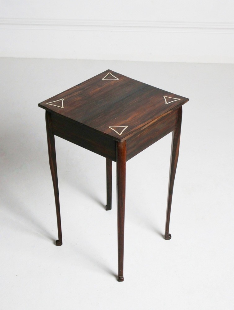 Antique Coromandel Side Table Inlaid Moorish