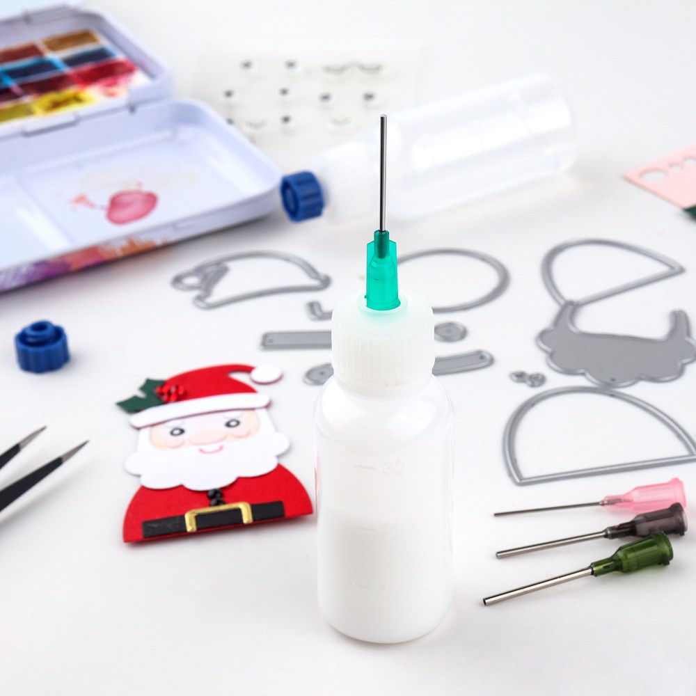 24pcs/Pack Empty Plastic Squeezable Dropper Bottles Fine Tip Glue Applicator Set