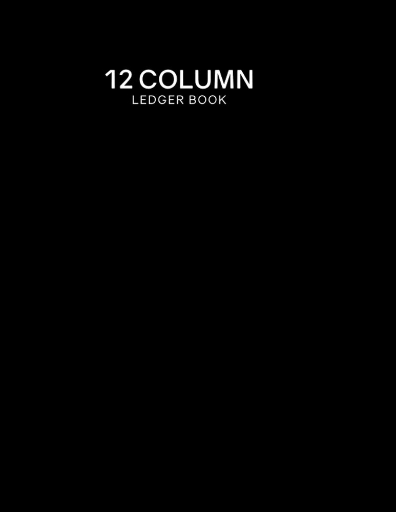 12 Column Ledger Book Twelve Columnar Accounting Book 40 Numbered Lines per Page