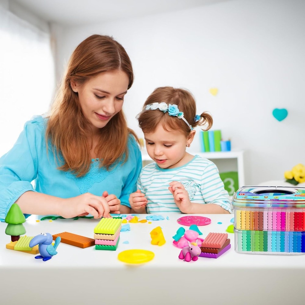 51-Color Polymer Clay Starter Kit with Tools