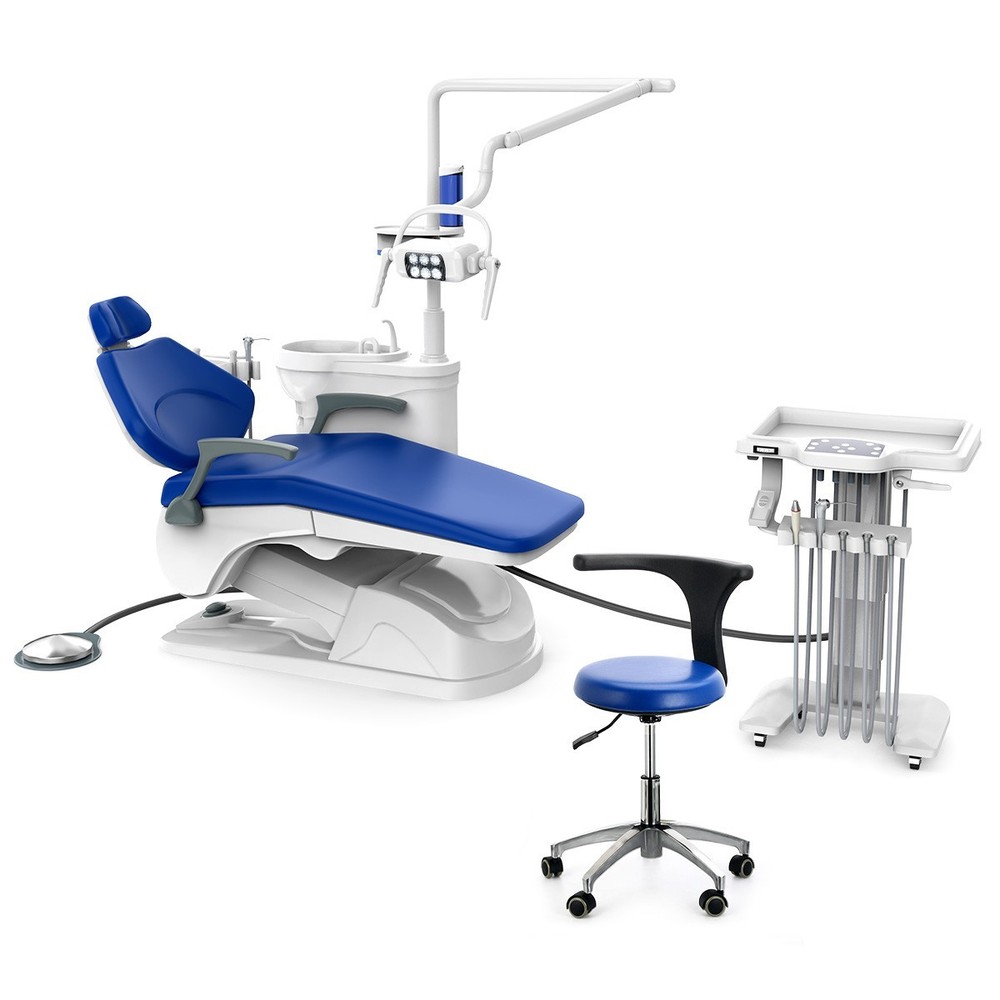 FDA Dental Unit Chair Computer Controlled DC Motor+Dentist Stool