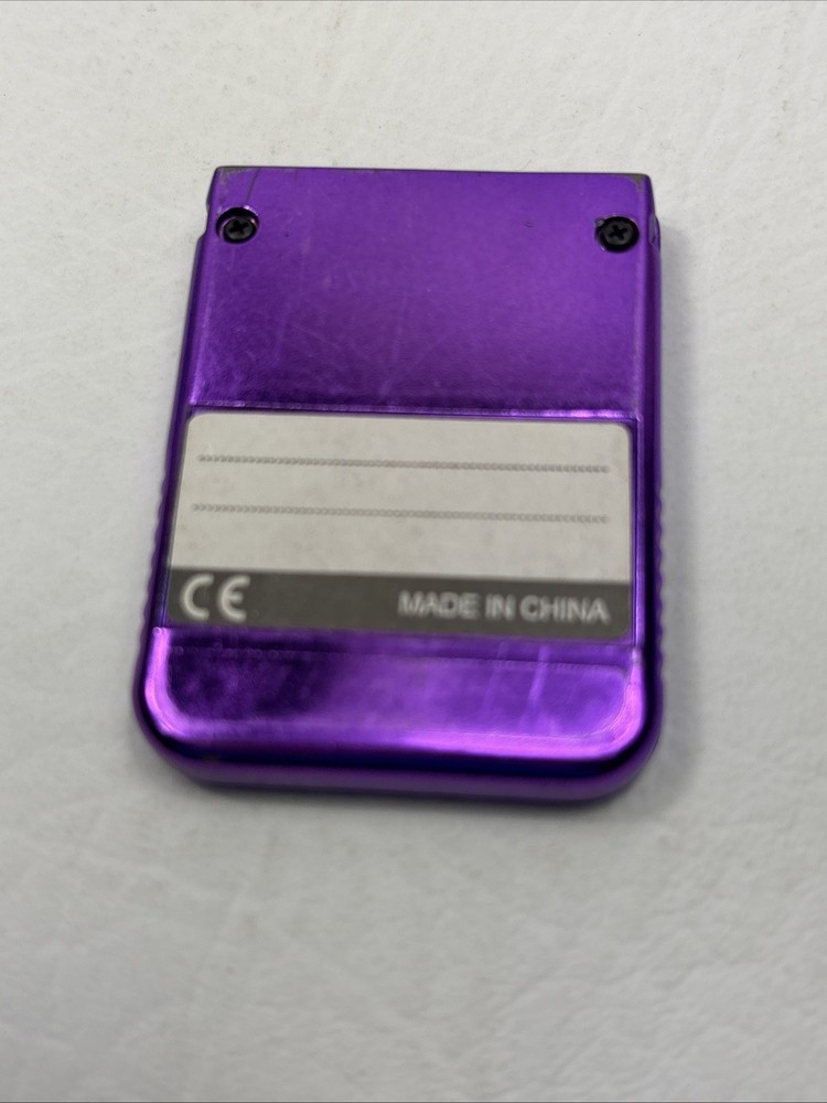 Sony PS1 1MB Memory Card Joytech Metallic Purple