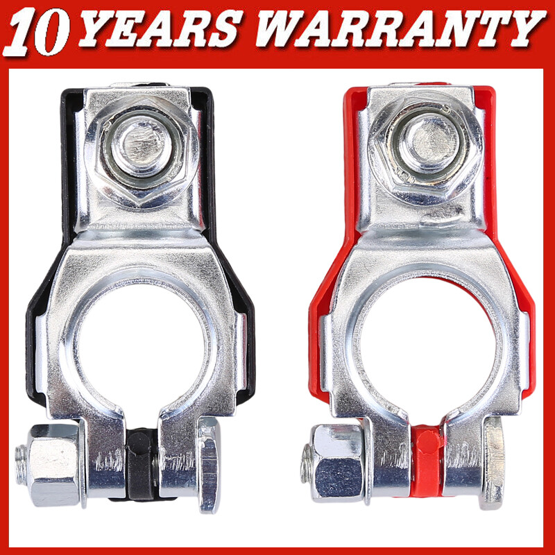 2PCS Car Battery Terminal Connector Post Positive Negative Heavy Duty Universal