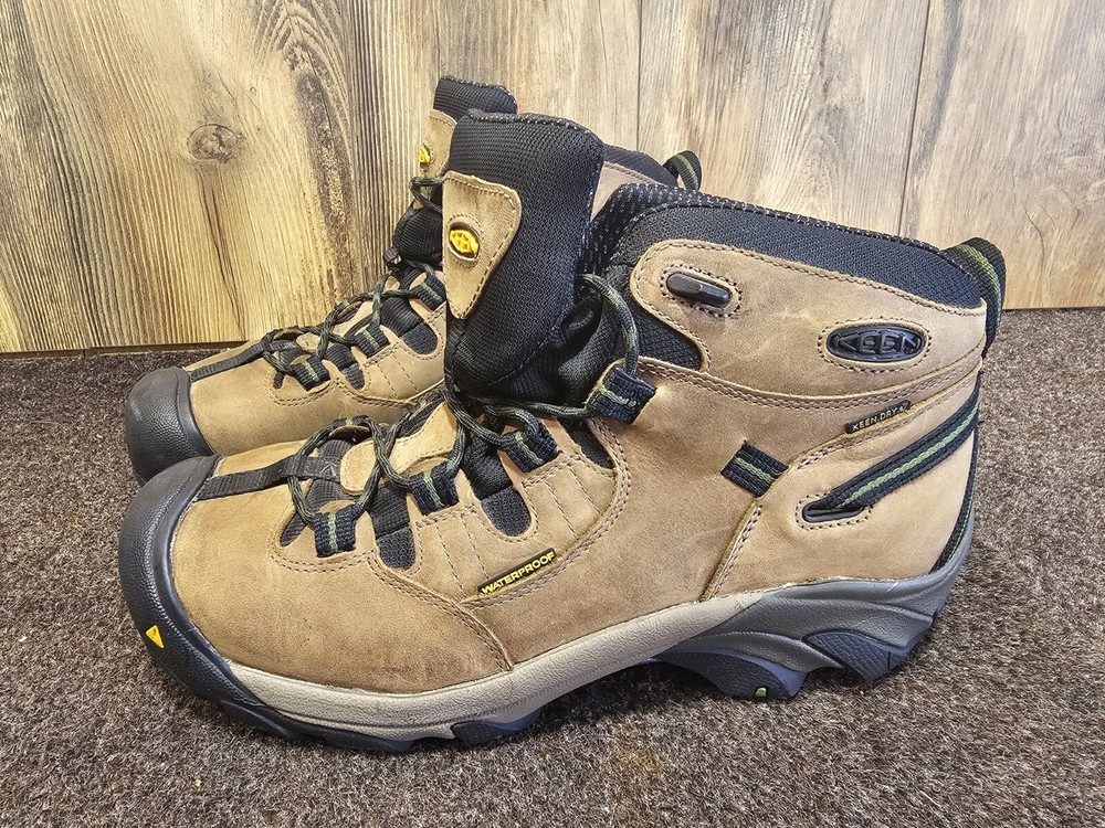 New Keen Dover Men's 10 Work Boots Arch Stability Waterproof Composite Toe