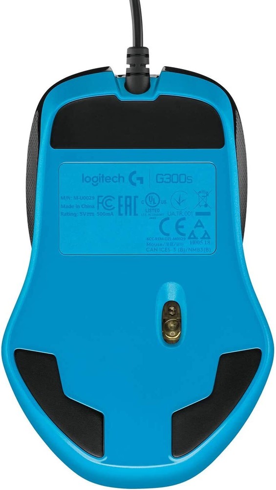 Logitech G300s Optical Ambidextrous Gaming Mouse – 9 Programmable Buttons,