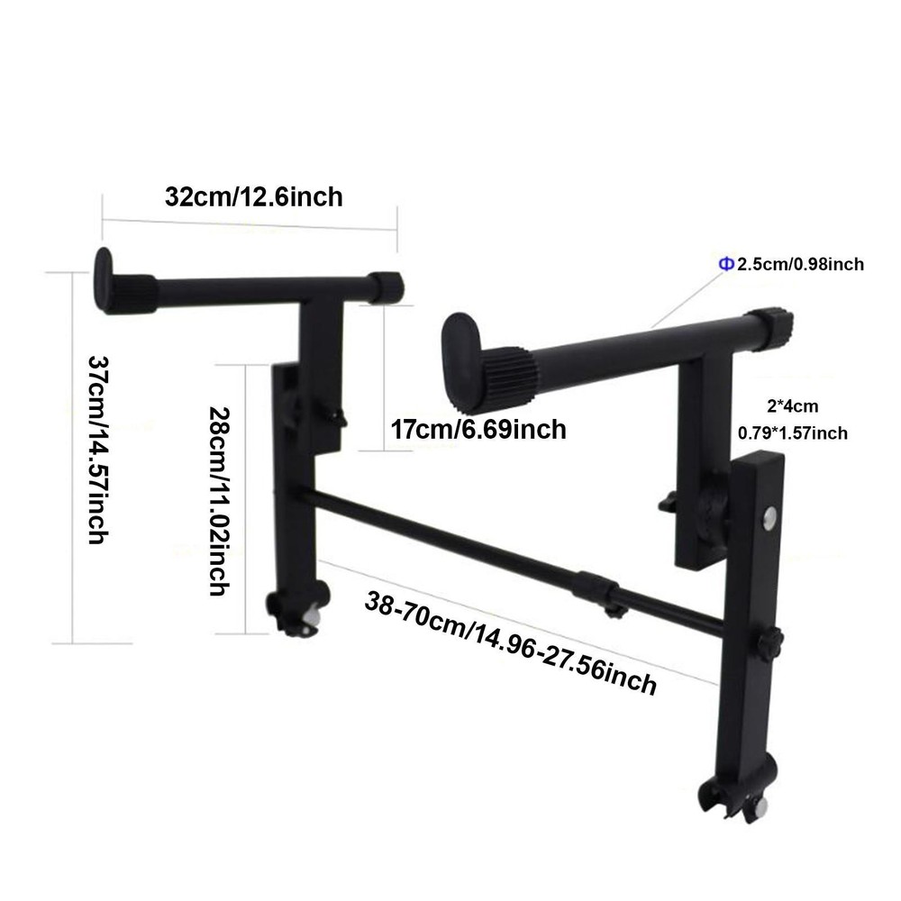 Keyboard Stand Adjustable Width Stable Music Instrument Accessories Universal