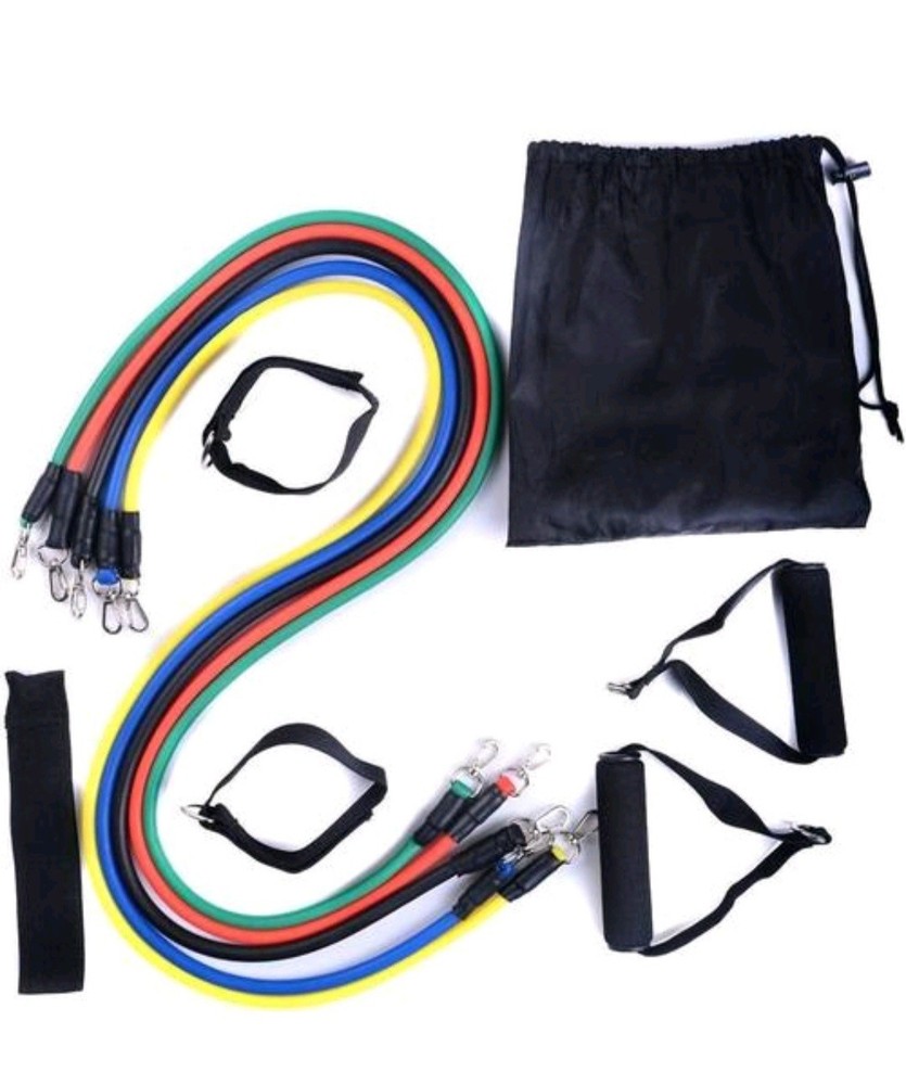 BFR Resistance Bands Exercise Tone Sculpt Flex Strength Training 10pc Go-Bag set