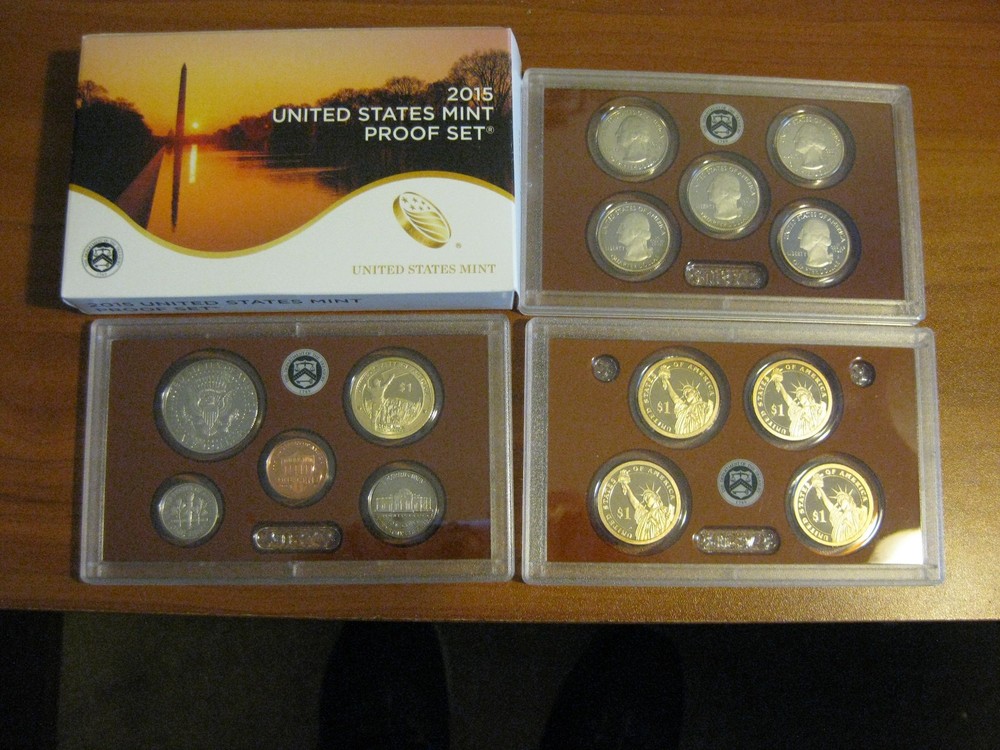 2015 Clad US Proof 14 Coin Set with Original Packaging & COA COMPLETE