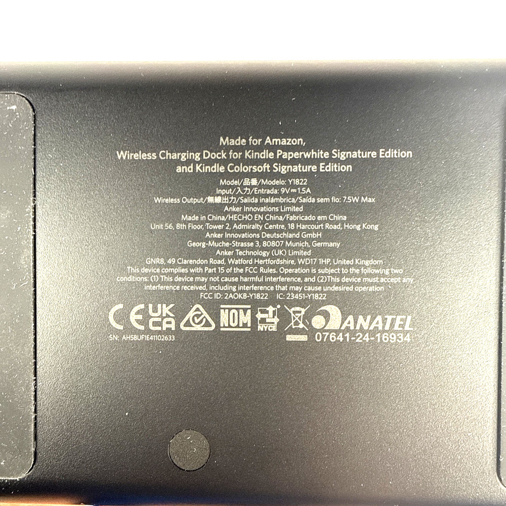 Amazon Wireless Charging Dock for Kindle Paperwhite Colorsoft Editions