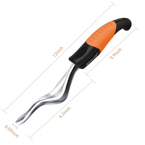 Hand Weeder Tool, Premium Weed Puller Tool for Garden, Gardening Hand Orange