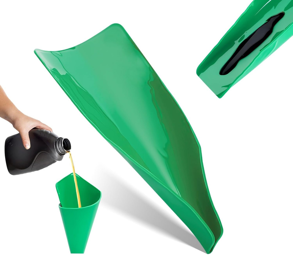 Reusable Flexible Oil Drain Funnel Form a Foldable Bendable Flex Funnel for Car
