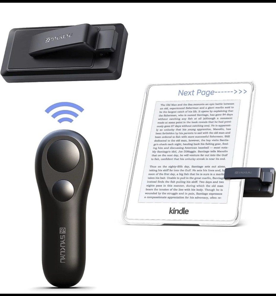 Syukuyu RF Remote Control Page Turner for Kindle / iPhone / iPad / Android
