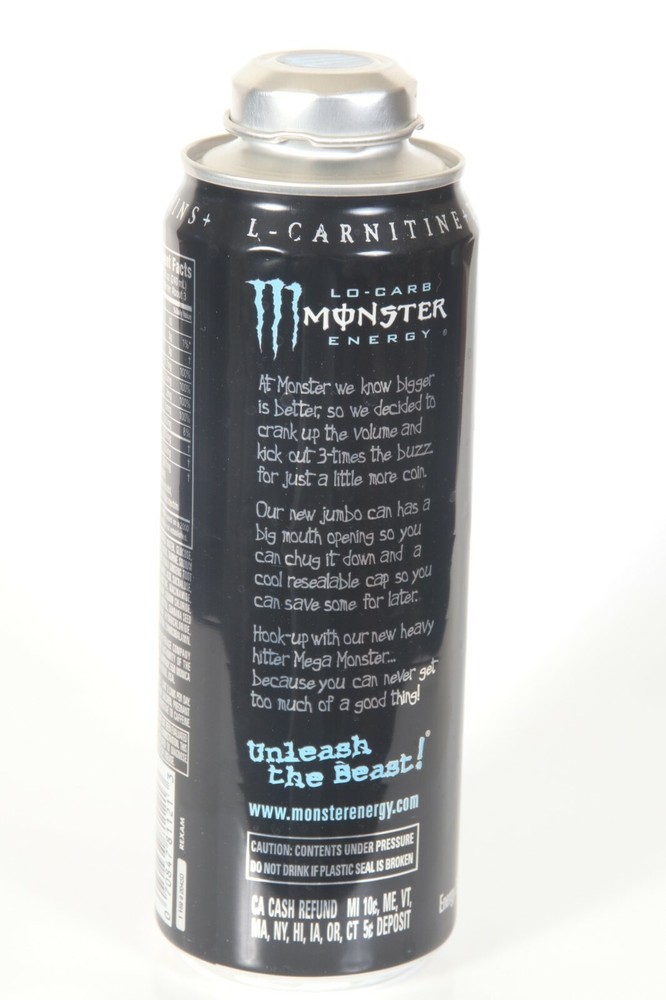 Monster Energy Lo-carb Drink Can 24oz *EMPTY*