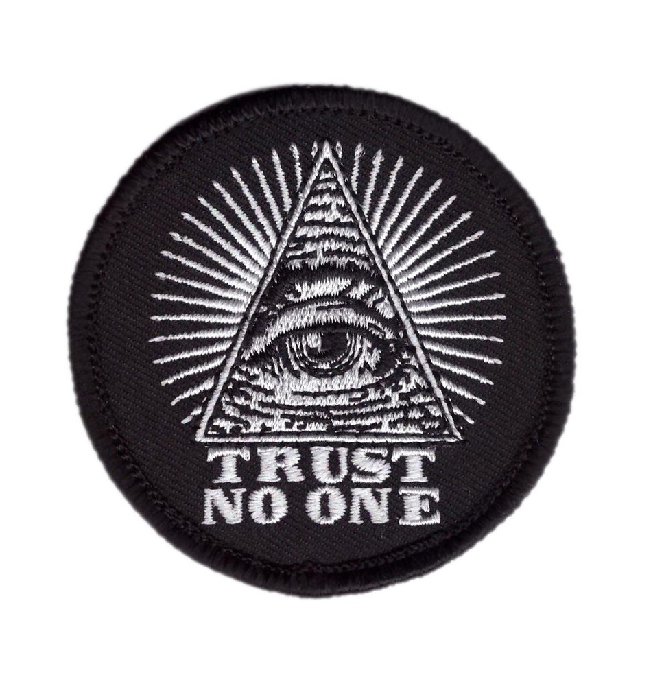 Trust No One Eye of Providence Masonic Anarchy Patch Iron on