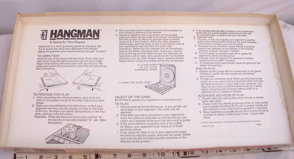 MILTON BRADLEY VINCENT PRICE HANGMAN GAME BOXED