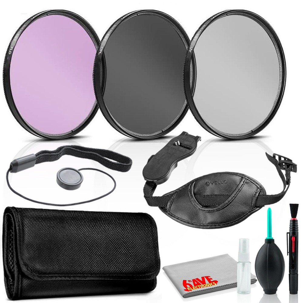 30.5mm Filter Kit with Hand Strap, Lens Cap Keeper, and More