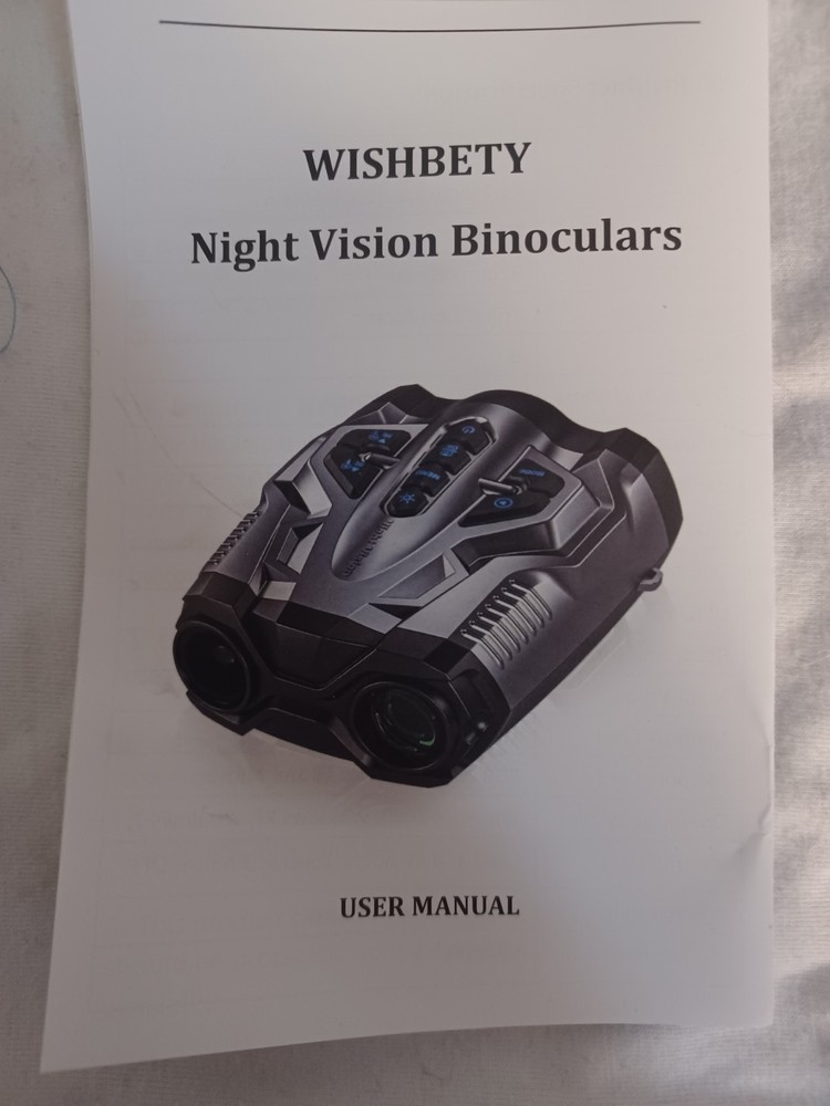 Wishbety Night Vision Goggles, 4K Binoculars with Camera