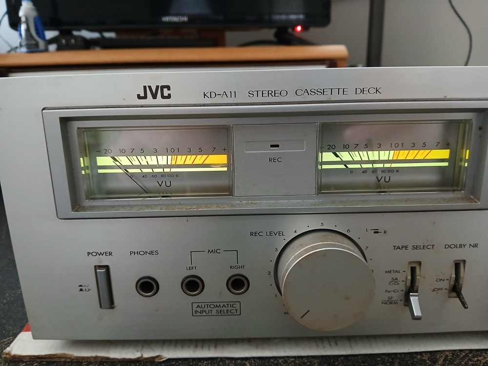 JVC KD-A11 Stereo Cassette Deck - Blown Left Channel READ