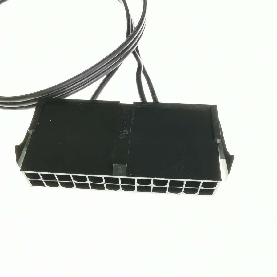 PC Server ATX PSU 24Pin Starter Switch Button Power Cable Self-Lock Boat Shape