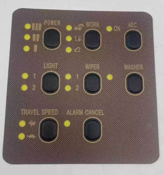 Excavator Cab Display Button Meter Sticker For CAT E312 320 330V1V2BCD