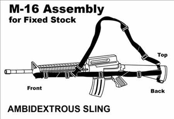 Fire Force Alpha CQB 3-Point Tactical Sling Ambidextrous Black