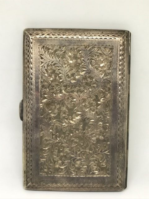 Antique Sterling Silver Vesta Case, .950 Fine Silver