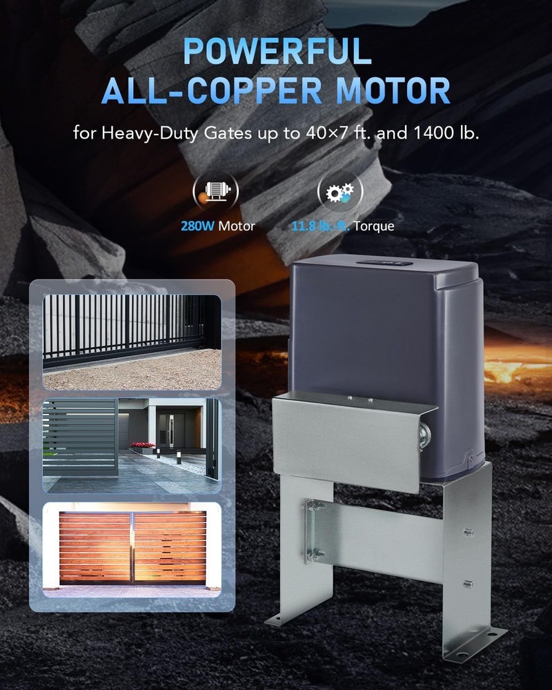 CO-Z Automatic Sliding Gate Opener Kit