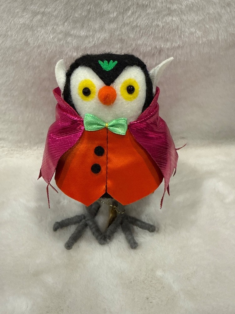 Hyde & Eek! Featherly Friends Charmer Halloween Owl Decor