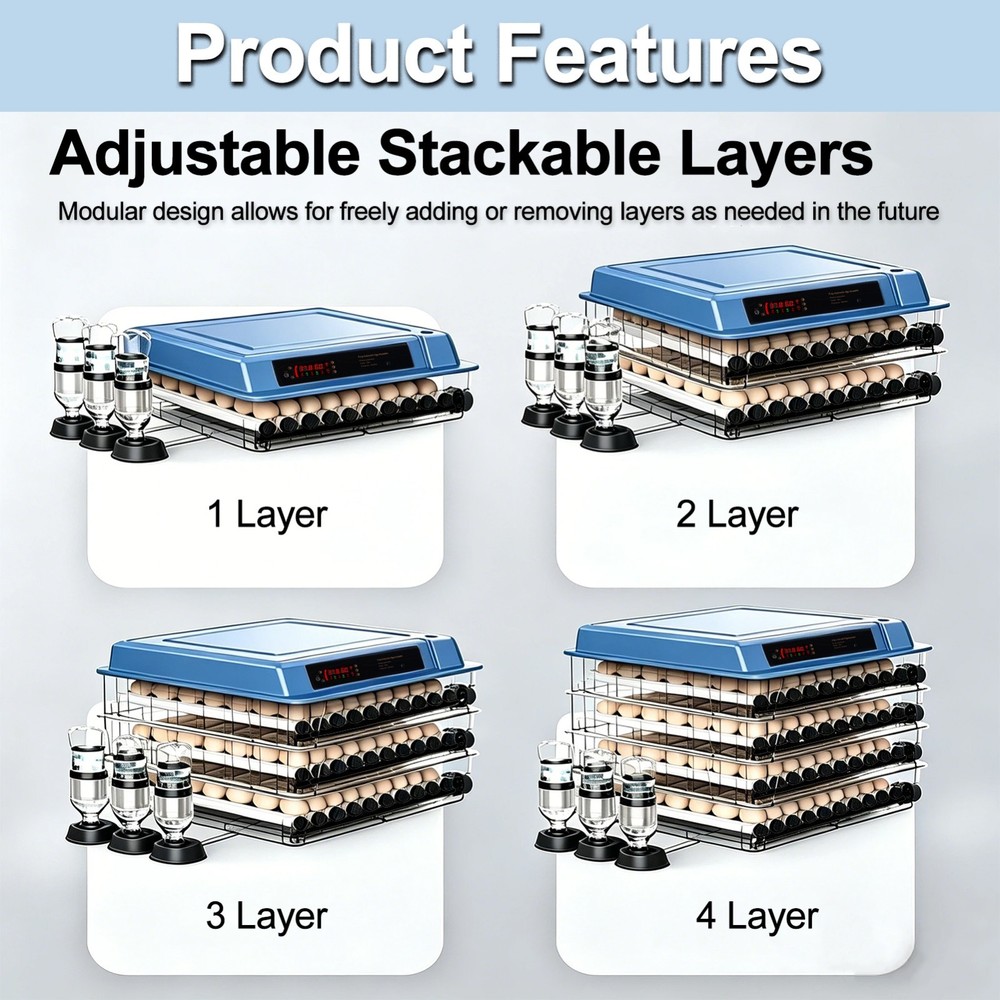 Incubators for Hatching 120 Eggs, Incubator, Automatic Egg Turning