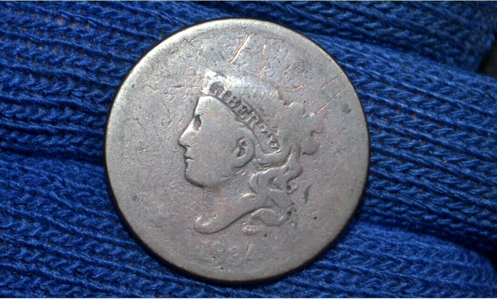 1834 LARGE CENT * Large 8 * Large Stars * Medium Letters * N5 * Entry-Level * R5