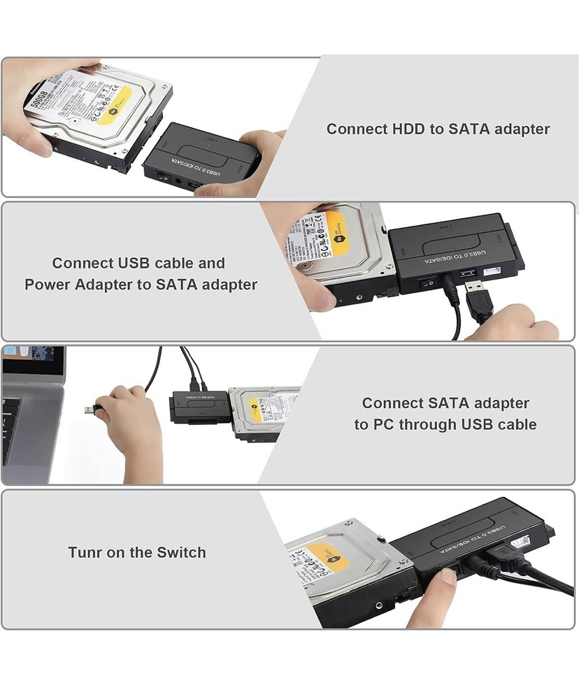 USB 3.0 to SATA IDE Hard Drive Reader